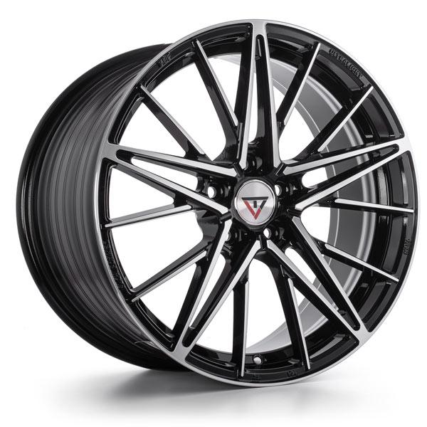 VLF WHEELS VLF17 BLACK MACHINED FACE